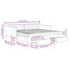 vidaXL Tagesbett Ausziehbar mit Schubladen Taupe 100x200 cm Stoff