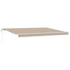vidaXL Ausziehbare Markise Beige 450 x 300 cm Stoff und Aluminium
