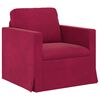 vidaXL Sofa 2 pcs Weinrot