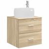 vidaXL Wandmontierte Waschtisch Sonoma-Eiche 49,5 x 44,5 x 66 cm