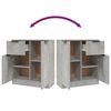 vidaXL Sideboard Betongrau 60x30x70 cm Holzwerkstoff