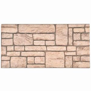 vidaXL Wandpaneele 10 pcs Beige 100 x 50 cm EPS-Schaum