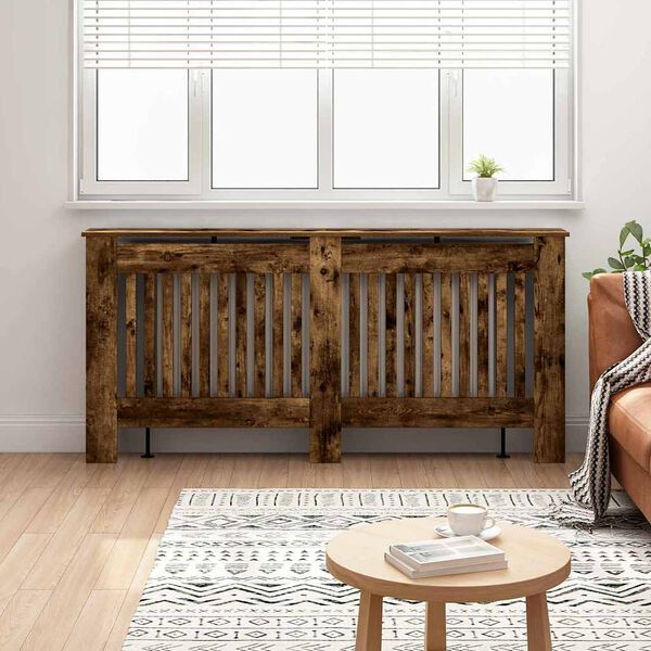 vidaXL Heizk&ouml;rperabdeckung Ger&auml;ucherte Eiche 172 x 19 x 81,5 cm