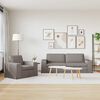vidaXL Sofa 2 pcs Taupe 182 x 80 x 82 cm Stoff