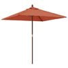 vidaXL Sonnenschirm mit Holzmast Terrakotta 198x198x231 cm