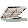 vidaXL Ottoman-Bett ohne Matratze Hellgrau 200x200 cm Samt