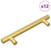 vidaXL Schrankgriff 12 pcs Gold 150 mm Edelstahl