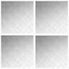 vidaXL Treppe Tritt Quadratisch 4 pcs Silber 50 x 50 cm Aluminium