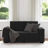 vidaXL 2-Sitzer-Sofa Schwarz 120 cm Samt