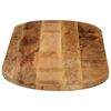 vidaXL Tischplatte 140x50x3,8 cm Oval Raues Massives Mangoholz