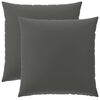 vidaXL Kissenbezug 2 stk. HEERLEN Anthrazit 80 x 80 cm Polyester