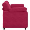 vidaXL Zweisitzer-Sofa Weinrot 160x77x82 cm Samt
