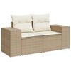 vidaXL Garten-Sofa-Set 10 pcs Beige Poly-Rattan