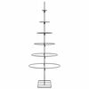 vidaXL Metall-Weihnachtsbaum f&uuml;r Dekorationen Schwarz 150 cm