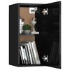 vidaXL TV-Schrank Hochglanz-Schwarz 30,5x30x60 cm Holzwerkstoff
