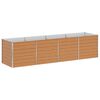 vidaXL Garten-Hochbeet 320x80x77 cm Verzinkter Stahl Silber