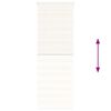 vidaXL Doppelrollo Marmorbeige 80x200 cm Stoffbreite 75,9 cm Polyester