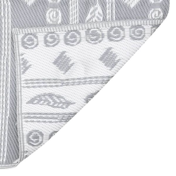 vidaXL Outdoor-Teppich ARAKIL Grau 140x200 cm PP