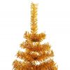vidaXL Weihnachtsbaum mit 300 LEDs mit St&auml;nder Gold 180 cm PET