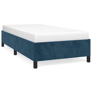 vidaXL Bettgestell ohne Matratze Dunkelblau 90x190 cm Samt
