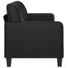vidaXL 3-Sitzer-Sofa Schwarz 180 cm Kunstleder
