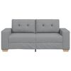 vidaXL Zweisitzer-Sofa Hellgrau 180x77x82 cm Stoff