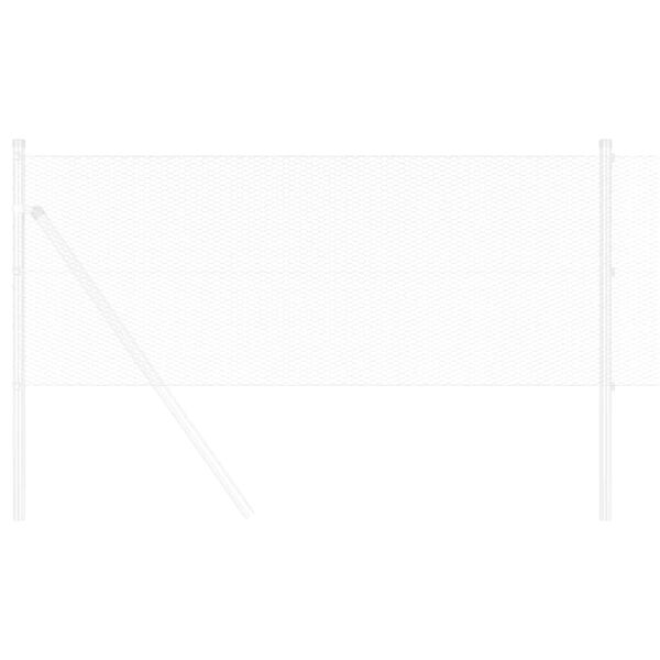 vidaXL Hexagonzaun Silber 0,6 x 25 m Verzinkter Stahl