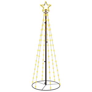 vidaXL LED-Weihnachtsbaum Kegelform Warmwei&szlig; 108 LEDs 70x180 cm