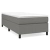 vidaXL Boxspringbettgestell Dunkelgrau 90x200 cm Stoff