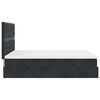 vidaXL Ottoman-Bett mit Matratzen & LEDs Schwarz 140x200 cm Samt