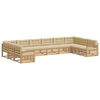 vidaXL Sofagarnituren 10 stk. Wei&szlig; und Beige Polyester