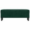 vidaXL Sitzbank Dunkelgr&uuml;n 100x35x41 cm Samt