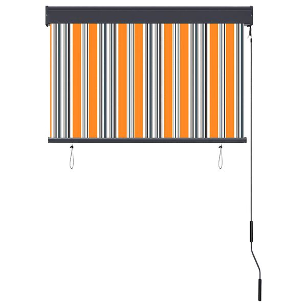 vidaXL Au&szlig;enrollo 100 x 250 cm Gelb und Blau
