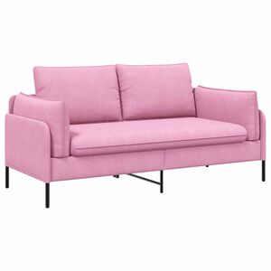 vidaXL 2-Sitzer Sofa Rosa 188 x 81 x 89 cm Stoff