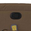 vidaXL Massagesessel mit Aufstehhilfe Braun Stoff
