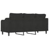 vidaXL 3-Sitzer-Sofa Schwarz 180 cm Stoff