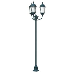vidaXL Garten-Licht Vintage geb&uuml;rstetes Gr&uuml;n 57 x 49 x 241 cm