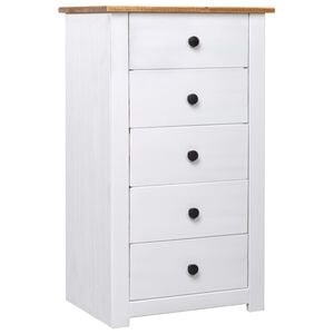 vidaXL Sideboard Wei&szlig; 46x40x89 cm Kiefernholz Panama