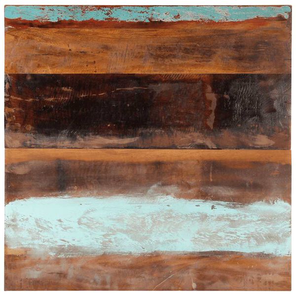 vidaXL Tischplatte Quadratisch 80x80 cm 25-27 mm Altholz Massiv