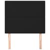 vidaXL Kopfteil Schwarz 80x5x118/128 cm Stoff