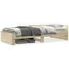 vidaXL Bettgestell ohne Matratze Sonoma-Eiche 90x190 cm Holzwerkstoff