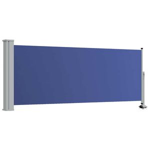 vidaXL Ausziehbare Seitenmarkise 100x300 cm Blau
