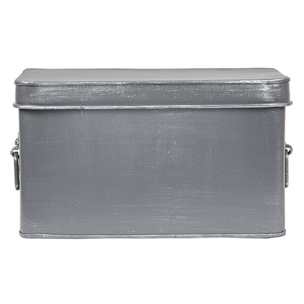 LABEL51 Aufbewahrungsbox Media 27x21x16 cm L Antik-Grau