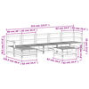 vidaXL 7-tlg. Garten-Lounge-Set Massivholz Douglasie