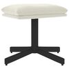 vidaXL Fu&szlig;hocker Cremewei&szlig; 60x60x36 cm Samt