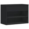 vidaXL Schuhbank Schwarz 60x30x45 cm Holzwerkstoff