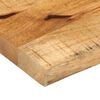 vidaXL Tischplatte 70x40x3,8 cm Baumkante Massivholz Raues Mangoholz