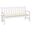vidaXL Gartenbank-Auflage Creme 150x50x7 cm Oxford-Gewebe