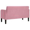 vidaXL Zweisitzer-Sofa Rosa 109 cm Samt