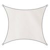 Livin'outdoor Sonnensegel Como Polyester Quadratisch 5x5 m Wei&szlig;